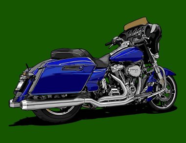  Tasarım ihtiyaçları için motosiklet kruvazörü vektör şablonu 