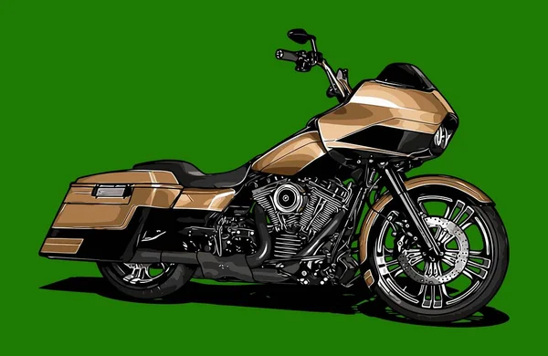 設計の必要性のためのオートバイのクルーザーのベクトル テンプレート — ストックベクタ