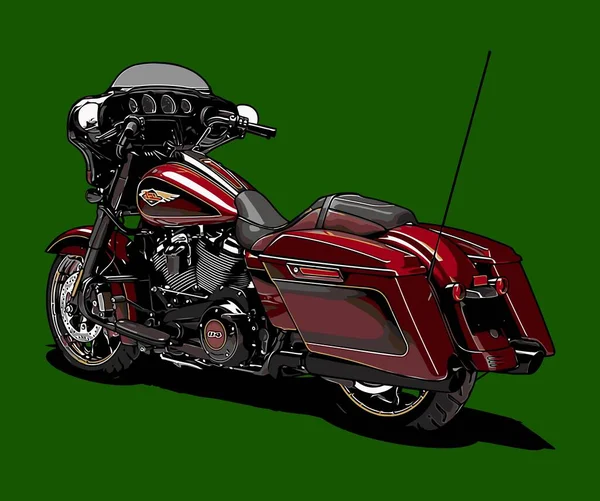 Modelo Vetor Cruzador Motocicleta Para Necessidades Projeto Gráficos Vetores