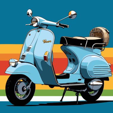 Tasarım ihtiyaçları için scooter vektör sanatı