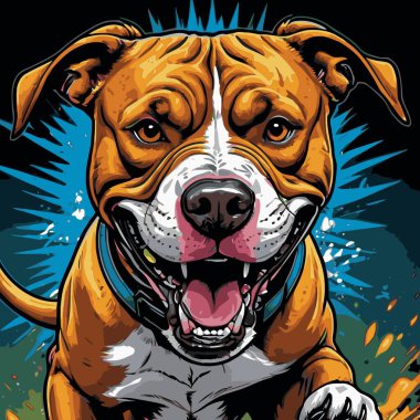 grafik tasarımı için köpek kafası vektör sanatı