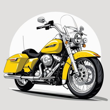 grafik tasarım amaçları için vektör sanat motosikleti