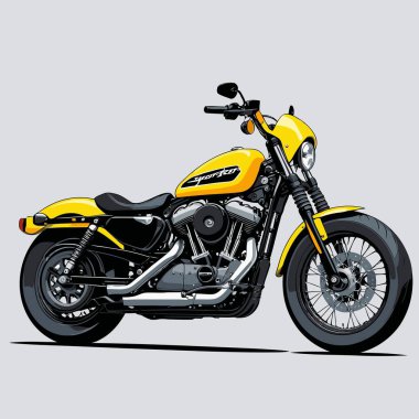 grafik tasarım amaçları için vektör sanat motosikleti