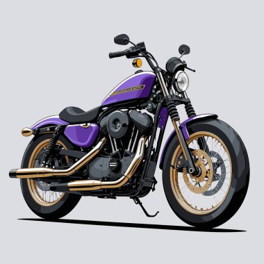 grafik tasarım amaçları için vektör sanat motosikleti