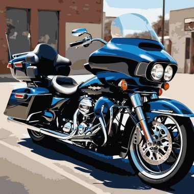 grafik tasarım amaçları için vektör sanat motosikleti