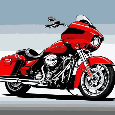 grafik tasarım amaçları için vektör sanat motosikleti