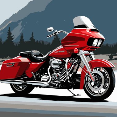 grafik tasarım amaçları için vektör sanat motosikleti