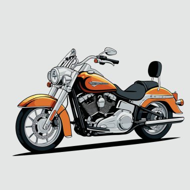 grafik tasarım amaçları için vektör sanat motosikleti