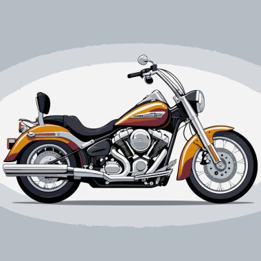 grafik tasarım amaçları için vektör sanat motosikleti