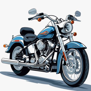 grafik tasarım amaçları için vektör sanat motosikleti