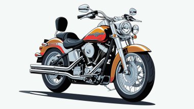 grafik tasarım amaçları için vektör sanat motosikleti