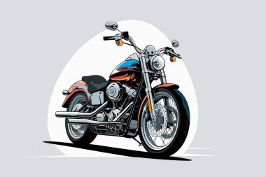 grafik tasarım amaçları için vektör sanat motosikleti