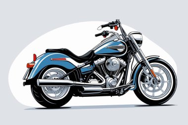 grafik tasarım amaçları için vektör sanat motosikleti