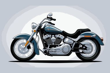 grafik tasarım amaçları için vektör sanat motosikleti