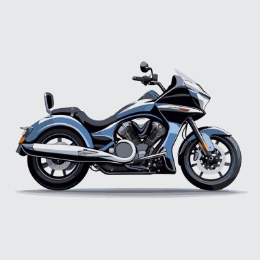 grafik tasarım amaçları için vektör sanat motosikleti