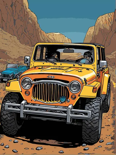 grafik tasarımı için SUv araba vektör çizimi