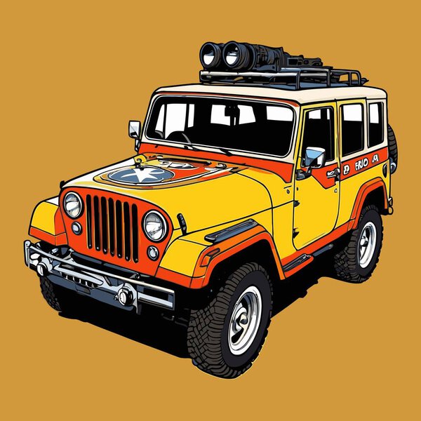 suv car vector illustration for graphic design needs