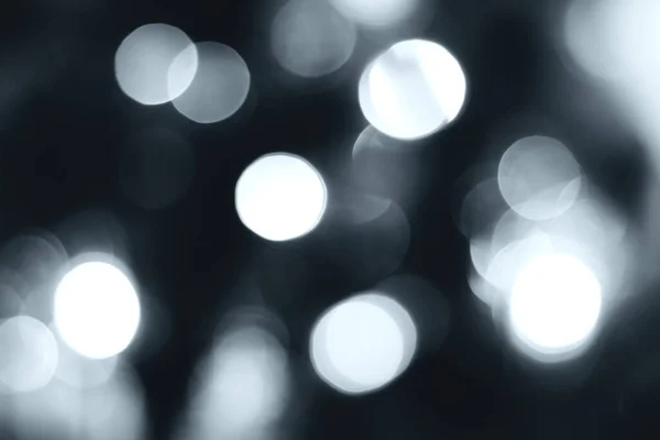 Blurred Lights Gray Deep Blue Background Abstract Bokeh Soft Light — Foto Stock