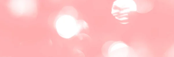 Blurred Lights Pink Background Banner Texture Abstract Bokeh Soft Light — 图库照片