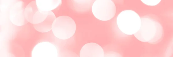 Blurred Lights Pink Background Banner Texture Abstract Bokeh Soft Light — Fotografia de Stock