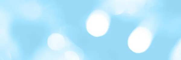 Blurred Lights Blue Background Banner Texture Abstract Bokeh Soft Light — Fotografia de Stock