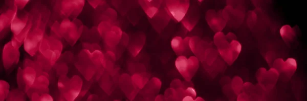 Trendy Viva Magenta Χρώμα Του Έτους 2023 Ροζ Κόκκινες Καρδιές — Φωτογραφία Αρχείου