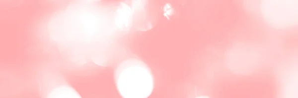 Blurred Lights Pink Background Banner Texture Abstract Bokeh Soft Light — Stock fotografie