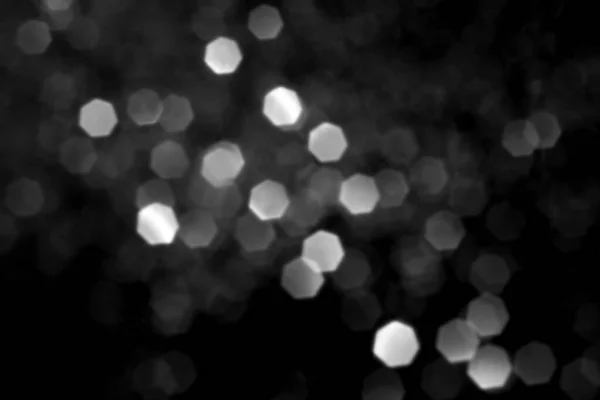 White Gray Blurred Bokeh Lights Black Background Glitter Sparkle Stars Fotografia De Stock