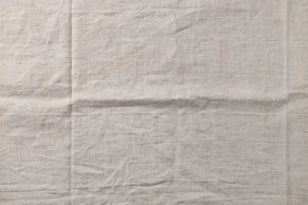 Естественная Текстура Льняной Ткани Флаксен Текстильный Фон Вид Сверху Грубая — стоковое фото