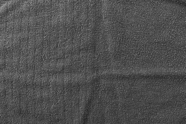 Szary Ręcznik Frotte Tkaniny Tekstury Tekstylne Tło Widok Góry — Zdjęcie stockowe