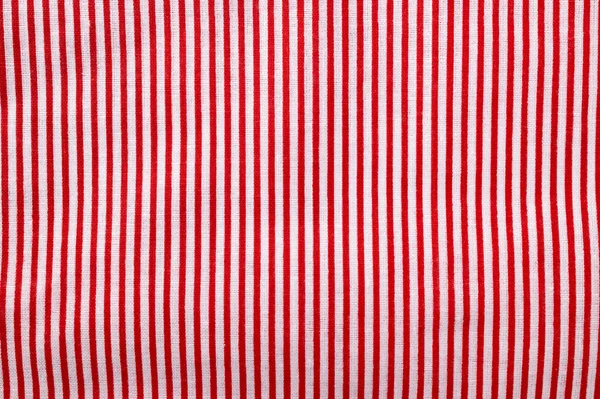 Rot Und Weiß Gestreifte Baumwolltextur Textiler Hintergrund — Stockfoto