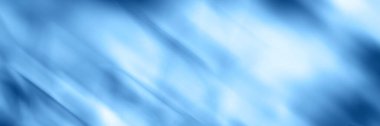 Mavi bulanık arkaplan pankartı. Karışık hareket dokusu. Panoramik ağ başlığı. Geniş ekran soyut diyagonal çizgiler duvar kağıdı
