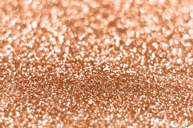 Şeftali tüyü ışıltılı ışıltılı arka plan, soyut odaklanmış doku. Tatil ışıkları