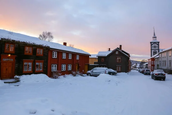 stock image Roeros  is a municipality in Troendelag county, Norway and also the mining town 