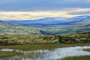 Aerial view of the mountains located in Innerdalen ( Innset), Norway