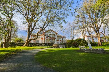 Trondheim, Norveç - 14 / 05 / 2023 Ringve Müzik Müzesi baharda 