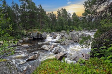 Norveç 'in Troendelag ilçesindeki Verdal belediyesinden akan Inna nehrinde akarsu.