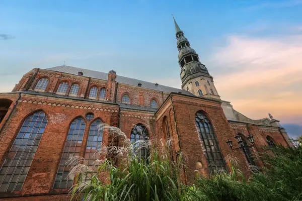 St. Peter\'s Church is a Lutheran church in Riga, the capital of Latvia, dedicated to Saint Peter. It is a parish church of the Evangelical Lutheran Church of Latvia.