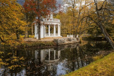 fall in the Kemeri park located nearby the capital Riga in Latvia clipart