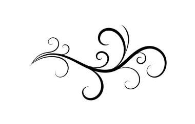 Çiçek element tasarımı vektör illüstrasyonu.