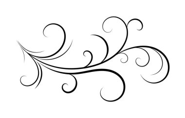 Çiçek element tasarımı vektör illüstrasyonu.