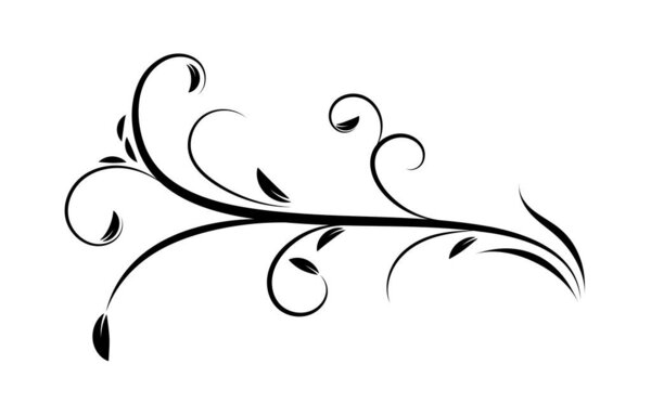 Векторная иллюстрация цветочных элементов.