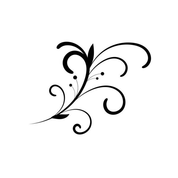 Иллюстрация векторного дизайна цветочного орнамента изолирована