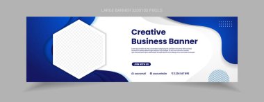 şablon pankart iş tasarımı web sitesi tanıtımı