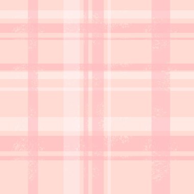 Pastel Pembe Ekoseli Kusursuz Desensiz Tartan Dokusu