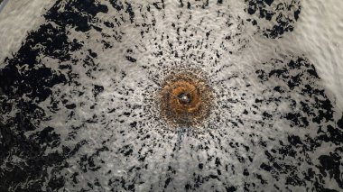 Su arıtma fabrikası, kanalizasyon arıtma konsepti.