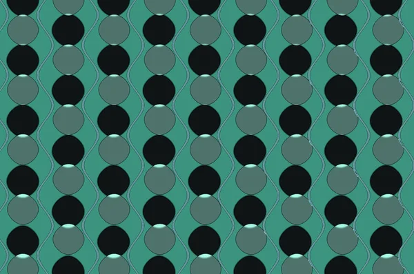 Sömlöst Geometriskt Prydnadsmönster Abstrakt Bakgrund Bild Gråskala Grönt — Stockfoto
