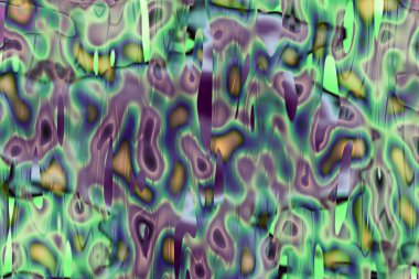 Renkli dijital sanat fantezi tasarımının soyut üç boyutlu çizimi. 4 numara..