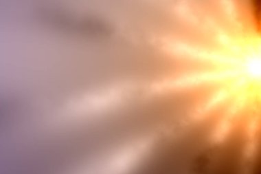 Işınlı parlak ışık. Uzaylı güneşi parlıyor. 4 numara..                      