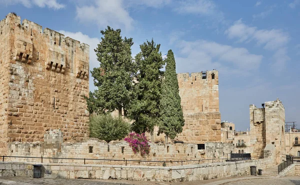 View of the King David s tower in Old Jerusalem city.